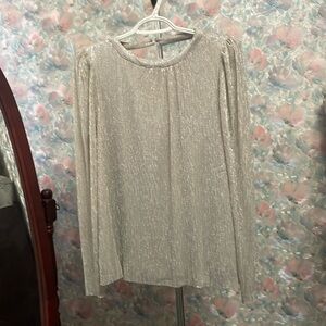 Cece Silver Blouse Lg
